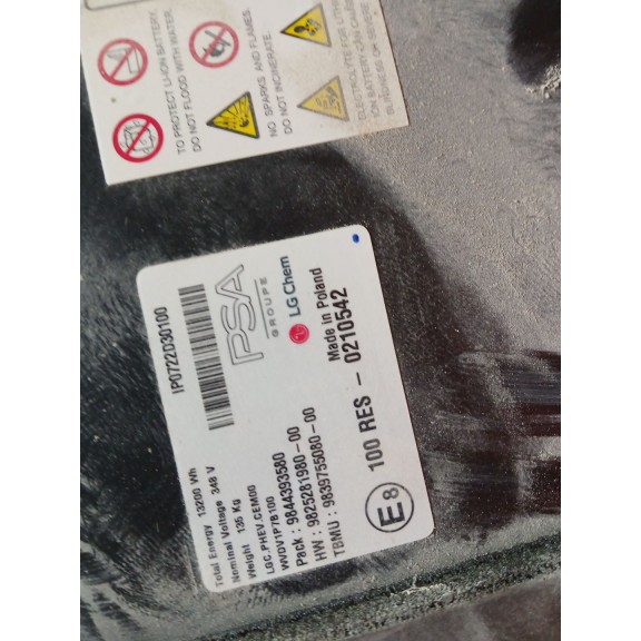 Recambio de bateria para citroën c5 aircross feel referencia OEM IAM 9844393580 9839755080 9825281980