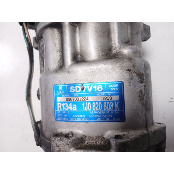 Recambio de compresor aire acondicionado para seat toledo ii (1m2) 1.6 16v referencia OEM IAM 1J0820803K  
