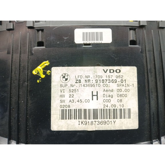 Recambio de cuadro instrumentos para bmw 3 touring (e91) 325 d referencia OEM IAM 709157962 918736901 