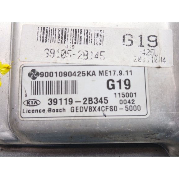 Recambio de centralita motor uce para kia cee´d hatchback (ed) 1.4 referencia OEM IAM 391192b345  
