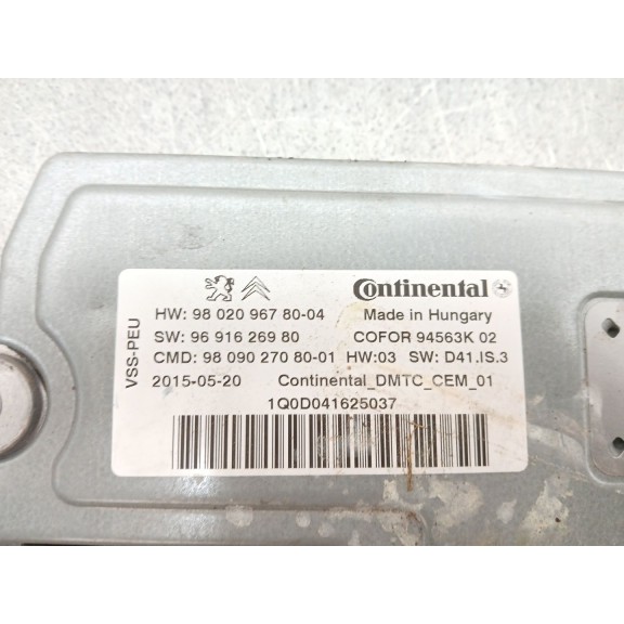 Recambio de centralita start / stop para citroën c4 picasso referencia OEM IAM 980209678004 9691626980 980902708001