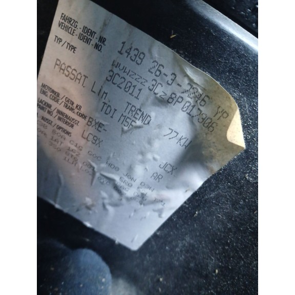 Recambio de caja cambios para volkswagen passat b6 (3c2) 1.9 tdi referencia OEM IAM JCX  