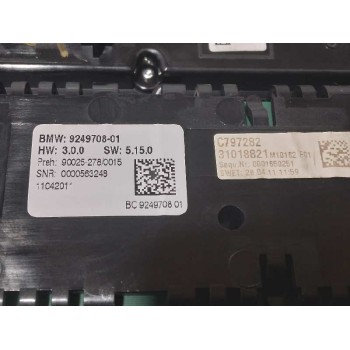 Recambio de mando climatizador para bmw serie 5 touring (f11) 525d referencia OEM IAM 924970801  