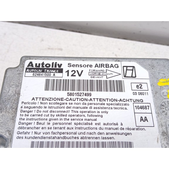 Recambio de kit airbag para iveco daily pr cabina doble 29 l... batalla 3450 referencia OEM IAM   