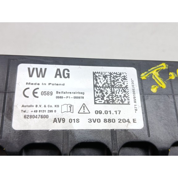 Recambio de kit airbag para skoda superb (3v3) 2.0 tdi referencia OEM IAM 3v0880204e 3v0880201t 5q0959655at