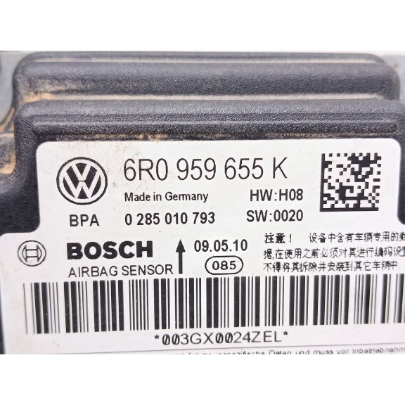 Recambio de kit airbag para volkswagen polo (6r1) advance referencia OEM IAM 6r0880201d 6r0880204 6r0959655k