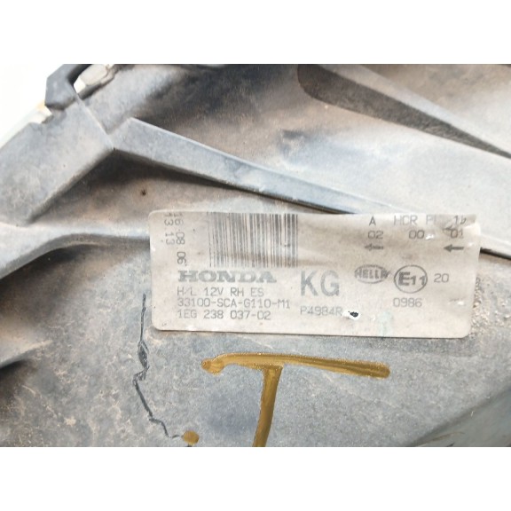 Recambio de faro derecho para honda cr-v ii (rd_) 2.2 ctdi (rd9) referencia OEM IAM   