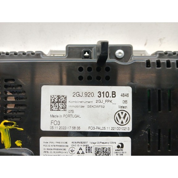 Recambio de cuadro instrumentos para volkswagen t-roc (a11, d11) 2.0 tdi scr referencia OEM IAM 2GJ920310B  