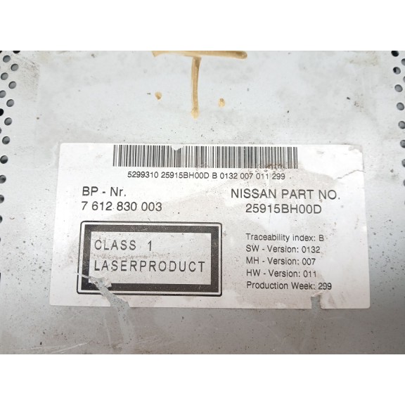 Recambio de sistema audio / radio cd para nissan micra iii (k12) 1.2 16v referencia OEM IAM 25915BH00D  
