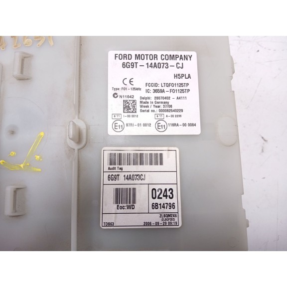 Recambio de caja reles / fusibles para ford galaxy (ca1) limited edition referencia OEM IAM 6G9T14A073CJ  