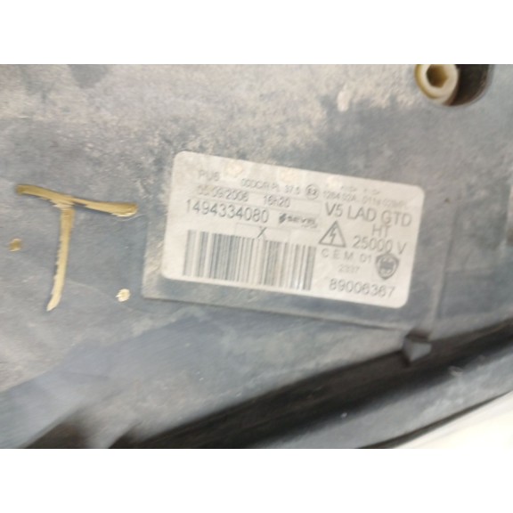 Recambio de faro izquierdo para lancia phedra (179_) 2.2 jtd (179axc1a) referencia OEM IAM 89006367  