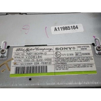 Recambio de sistema audio / radio cd para ford focus berlina (cap) ambiente (d) referencia OEM IAM 7M5T18C939JD  
