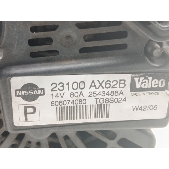 Recambio de alternador para nissan micra iii (k12) 1.2 16v referencia OEM IAM 23100ax62b tg8s024 2543488a