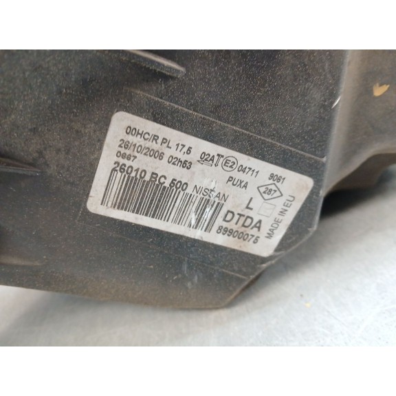Recambio de faro derecho para nissan micra iii (k12) 1.2 16v referencia OEM IAM 26010BC60  89900075