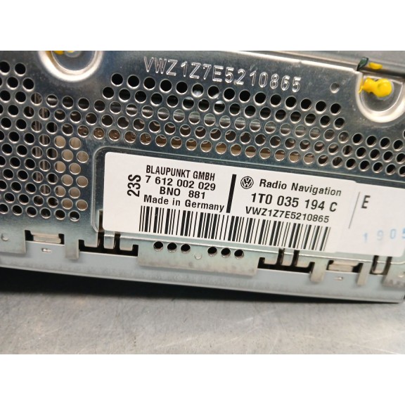 Recambio de pantalla multifuncion para volkswagen passat b6 (3c2) 2.0 tdi 16v referencia OEM IAM 1T0035194C  