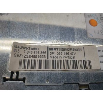 Recambio de sistema audio / radio cd para seat altea (5p1) 4kids style referencia OEM IAM 5P1035186  