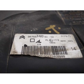 Recambio de faro derecho para citroën c4 picasso referencia OEM IAM 9675974880 SOPORTE ROTO FALTA TAPA