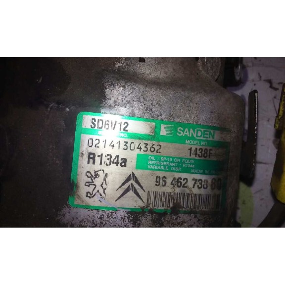 Recambio de compresor aire acondicionado para peugeot 206 berlina x-line refri referencia OEM IAM 9646273880  
