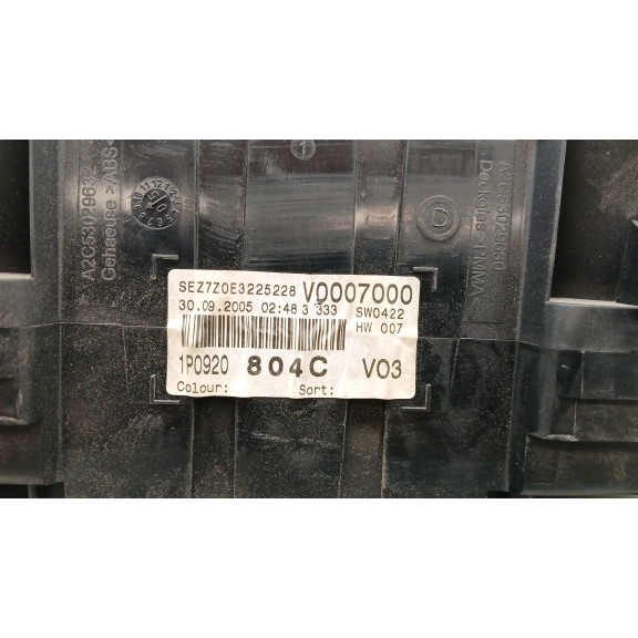 Recambio de cuadro instrumentos para seat leon (1p1) 1.9 tdi referencia OEM IAM 1p0920804c  