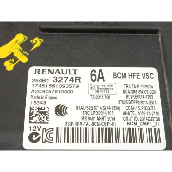 Recambio de centralita bsi para renault kadjar business referencia OEM IAM 284b13274r a2c9057610400 
