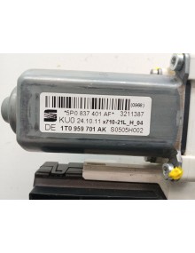 Recambio de motor elevalunas delantero izquierdo para seat altea (5p1) 1.6 referencia OEM IAM 5P0837401AF 1T0959701AK  2