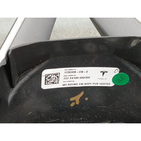 Recambio de volante para tesla model 3 (5yj3) ev awd referencia OEM IAM 1735339cne  