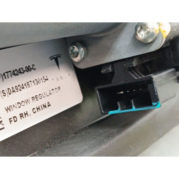 Recambio de elevalunas delantero derecho para tesla model 3 (5yj3) ev awd referencia OEM IAM 1a002172a 177424300c 