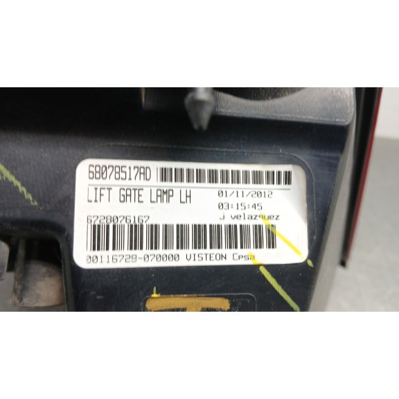 Recambio de piloto trasero izquierdo interior para fiat freemont (345_) 2.0 jtd referencia OEM IAM 68078517ad  