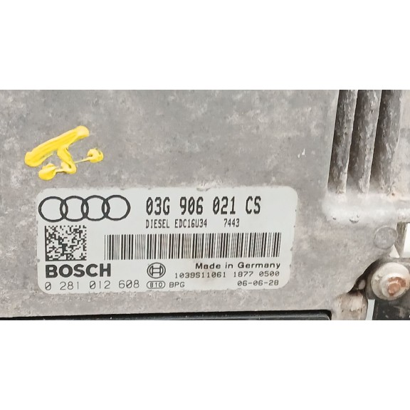 Recambio de centralita motor uce para audi a3 (8p1) 1.9 tdi referencia OEM IAM 03g906021cs 0281012608 