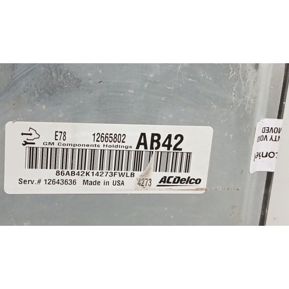 Recambio de centralita motor uce para opel corsa e edition referencia OEM IAM 12665802  