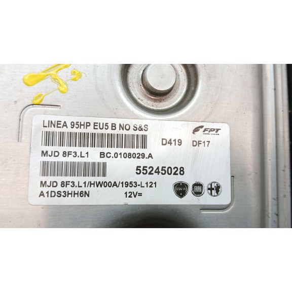 Recambio de centralita motor uce para fiat linea (323_, 110_) 1.3 d multijet (323axb1a) referencia OEM IAM 55245028  