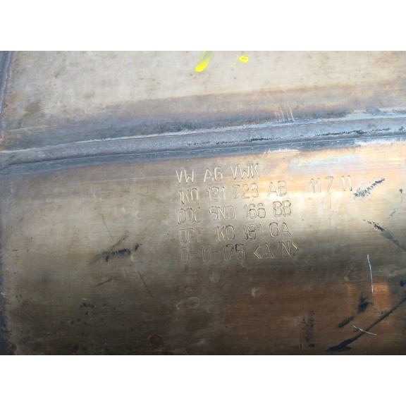 Recambio de filtro de particulas para seat leon (1p1) 1.6 tdi referencia OEM IAM 1K0131723AB  