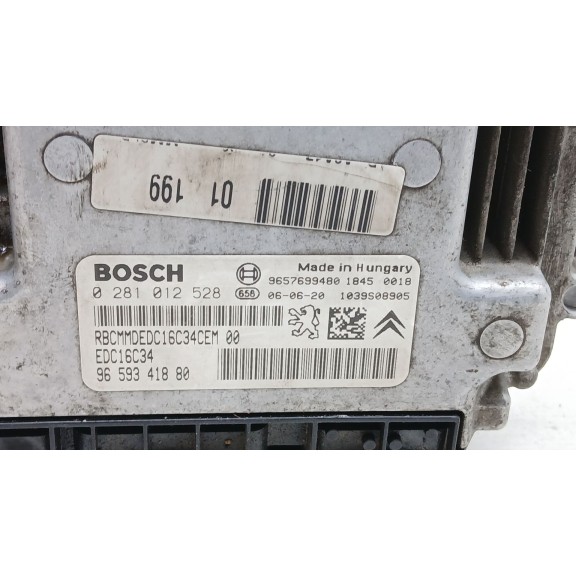 Recambio de centralita motor uce para peugeot 206 van 1.4 hdi referencia OEM IAM 9659341880 0281012528 