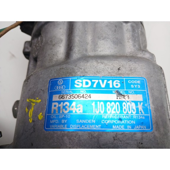 Recambio de compresor aire acondicionado para seat leon (1m1) 1.6 16 v referencia OEM IAM SD7V16 6673506424 R134A