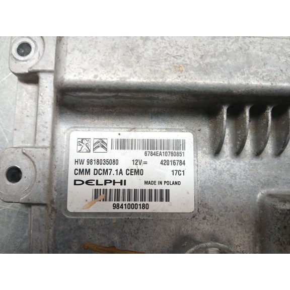 Recambio de centralita motor uce para opel vivaro c furgoneta (k0) 2.0 referencia OEM IAM 9818035080  