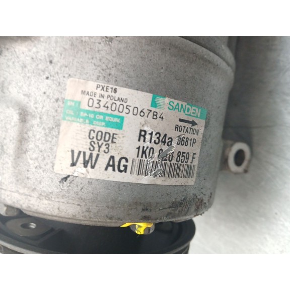 Recambio de compresor aire acondicionado para volkswagen passat b6 (3c2) 1.9 tdi referencia OEM IAM 1K0829859F  