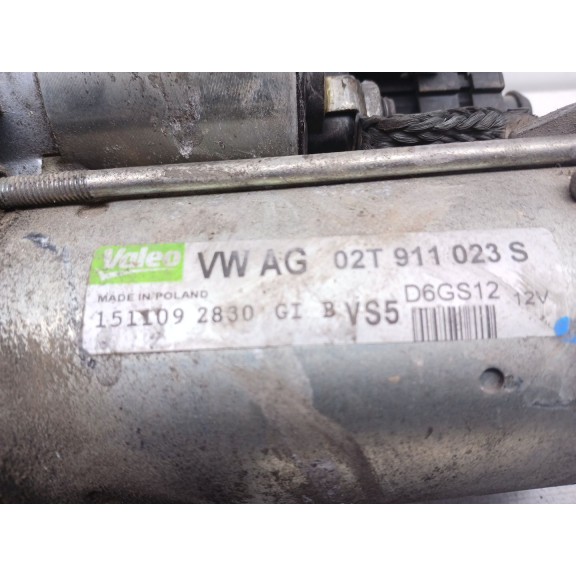 Recambio de motor arranque para seat ibiza iv (6j5, 6p1) 1.2 referencia OEM IAM 02T911023S  