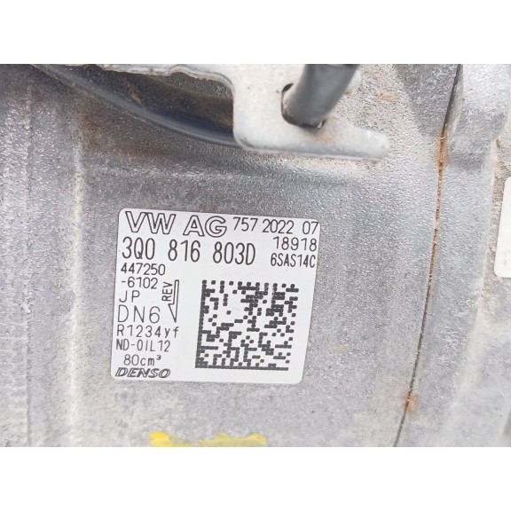 Recambio de compresor aire acondicionado para volkswagen t-roc (a11, d11) 2.0 tdi scr referencia OEM IAM 3q0816803d 4472506102 6