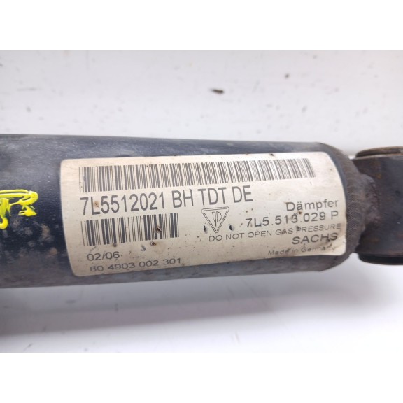 Recambio de amortiguador trasero derecho para porsche cayenne (9pa) 3.2 referencia OEM IAM 7l5513029p  