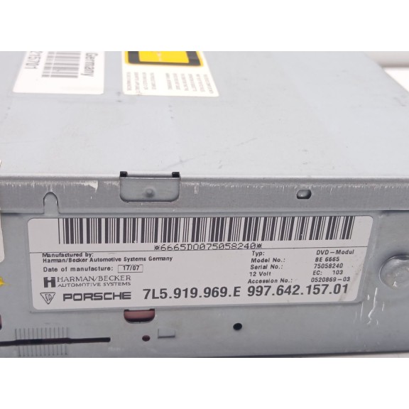 Recambio de sistema navegacion gps para porsche cayenne (9pa) 3.2 referencia OEM IAM 7l5919969e  