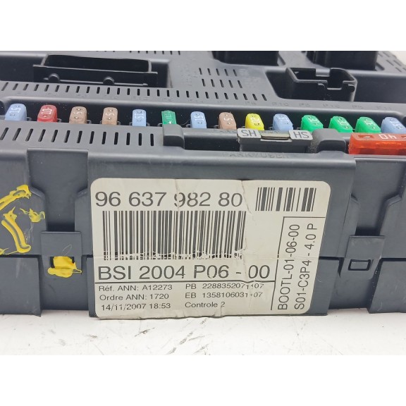 Recambio de centralita bsm para peugeot 207/207+ (wa_, wc_) 1.4 hdi referencia OEM IAM 9663798280  