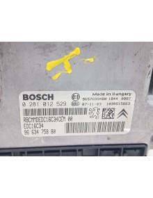 Recambio de centralita motor uce para peugeot 207/207+ (wa_, wc_) 1.4 hdi referencia OEM IAM 9663475880 0281012529  2