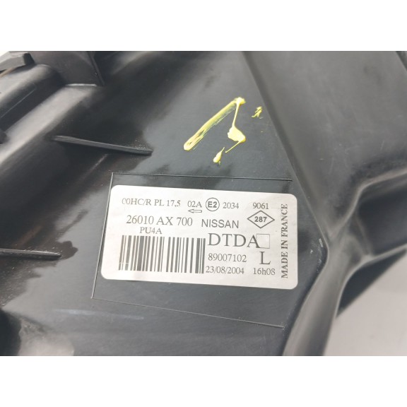 Recambio de faro izquierdo para nissan micra iii (k12) 1.5 dci referencia OEM IAM 26010AX700 89007102 