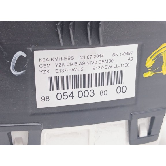 Recambio de cuadro instrumentos para peugeot 208 i (ca_, cc_) 1.2 vti 82 referencia OEM IAM 9805400380  