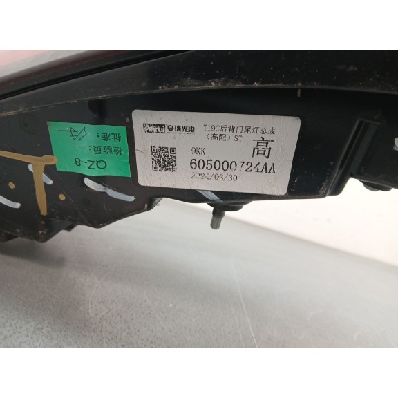 Recambio de piloto trasero central para omoda 5 referencia OEM IAM 605000724AA  