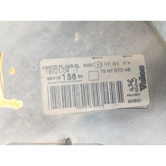 Recambio de faro derecho para peugeot 307 break (3e) 2.0 hdi 90 referencia OEM IAM 9641615680  