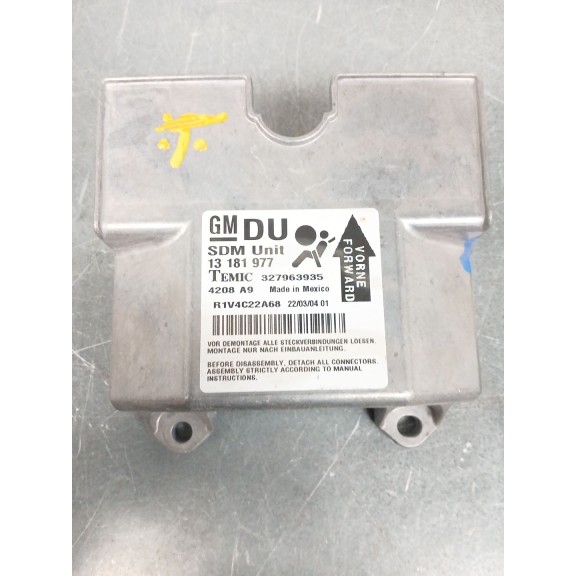 Recambio de centralita airbag para opel astra h berlina enjoy referencia OEM IAM 13181977 327963935 