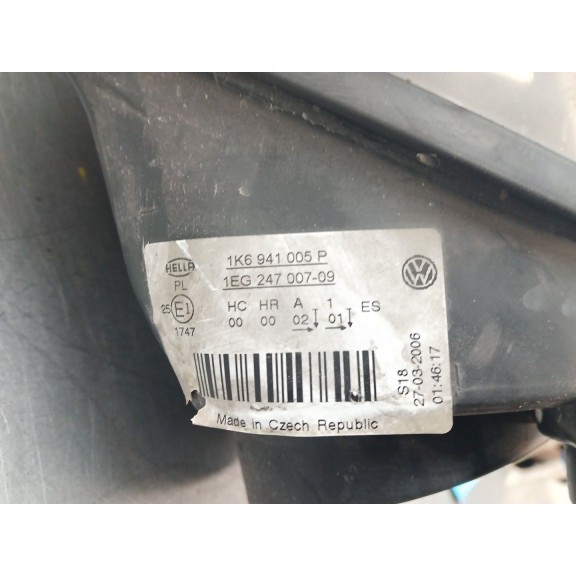 Recambio de faro izquierdo para volkswagen golf v (1k1) 1.9 tdi referencia OEM IAM 1K6941005P  