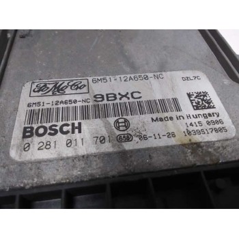 Recambio de centralita motor uce para ford focus berlina (cap) ambiente (d) referencia OEM IAM 6M5112A650NC 0281011701 