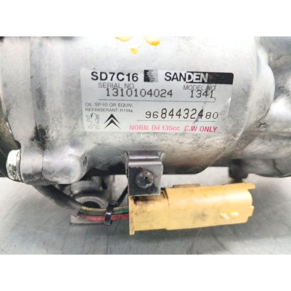 Recambio de compresor aire acondicionado para peugeot 3008 confort referencia OEM IAM 9684432480  